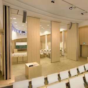 Buy cheap Modern Acoustic Movable Partition Wall System / Sliding Folding Partition from wholesalers