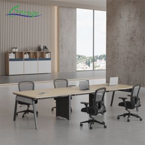 Conference Desk Office Conference Table with Capacity Options in Rectangular