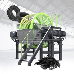 Buy cheap Double Shaft Shredder Rubber Tyre Shredding Machine Industrial Waste Tyre Shredder Scrap Car Truck Tire Shredder Machine from wholesalers