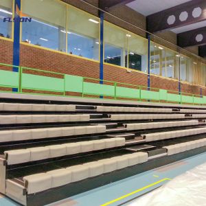 200-500 People Capacity Retractable Bleacher Seating Custom Width Straight Or