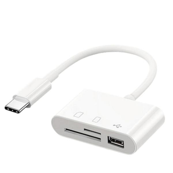 Quality Macbook USB C SD Card Reader SD Card Adapter Memory Card Reader With SD MicroSD USB 3 Port For Iphone for sale