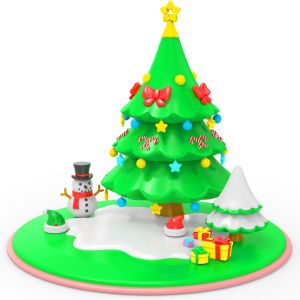 Buy cheap Silicone Rubber Christmas Tree Stacking Toy, Infant Kids Gift Color Recognition Educational Puzzle Toy from wholesalers