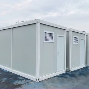 Flat Pack Container House-Office Prefab Container With PVC Sliding Window