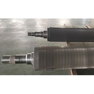 Buy cheap HRC60 TC Plating 50CrMo E Flute Corrugated Roller from wholesalers