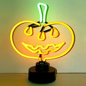 Neon table sculpture -