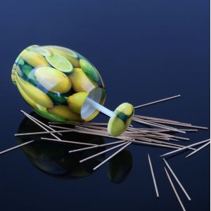 Buy cheap Portable Lemon Pattern Egg Shape Toothpick Dispenser from wholesalers