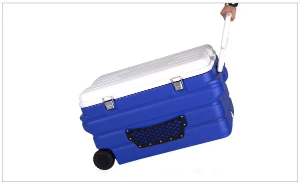 Buy cheap Phefon 90L Outdoor Ice Cooler Box Large Injection Coolers With Wheels Cold Chain Box For Temperature-Sensitive Products from wholesalers