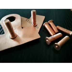Buy cheap Coppered Steel Threaded Stud Welder Pins 1/4" For Capacitor Discharge Welder from wholesalers