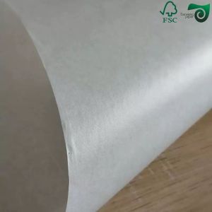 Buy cheap FSC 40gsm 60gsm Single Side Glossy Glassine Paper For Label Backing White Yellow Blue from wholesalers