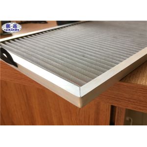 Air Purification Dust Filter Mesh Weave / Perforated With Aluminum Edge