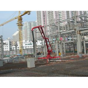 R Shaped 18m Manual Placing Boom For Concrete Distribution