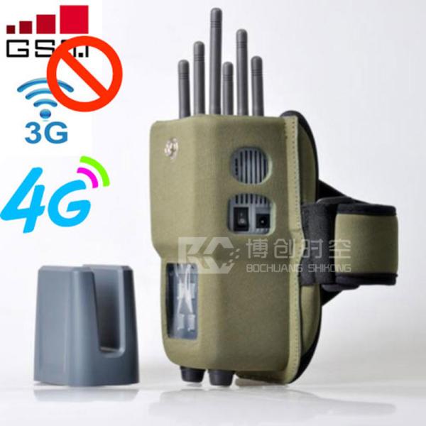Buy cheap Handheld 8-band mobile phone interceptor jamming CDMA GSM 3G WiFi 2.4G GPS L1 radio frequency jammer from wholesalers