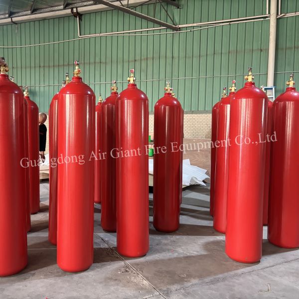 Quality Customized Argonite IG55 Inert Gas Fire Suppression System Cylinder With Flame Detection for sale