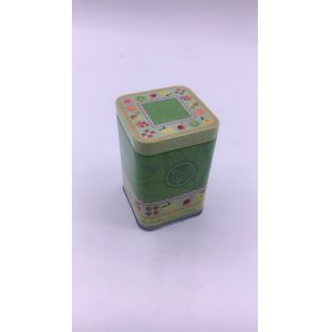 Metal Child Proof Square Tin Box / Food Grade Tin Packaging Containers