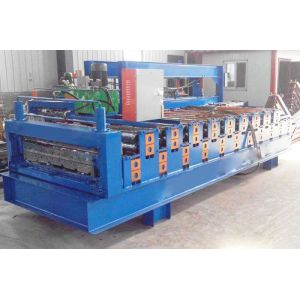 Buy cheap CE Double Layer Roll Forming Machine , Trapezoidal Sheet Roll Forming Machine from wholesalers