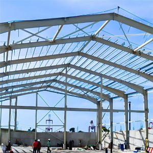 Buy cheap Welded H Section Steel Structure Workshop Construction Painted Q355 Q235 from wholesalers
