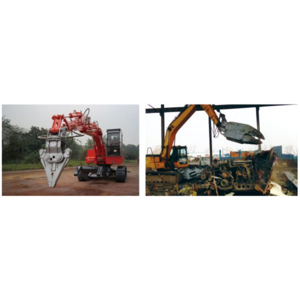6-40 Tons Excavator Attachment Car Disassemble Shear / Scrap Car Dismantling Shear