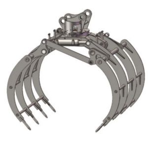 China Durable Grass Grabbing Machine Customized For Excavator on sale