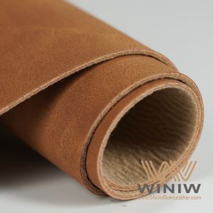 Textured microfiber Artificial PU Leather Material For Labels