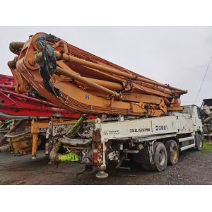 Buy cheap 2015 Zoomlion Used 49Meter Concrete pump truck with Benz Chassis from wholesalers