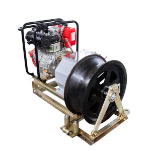 Buy cheap 5 Ton Single Drum Winch with Gasoline Engine from wholesalers