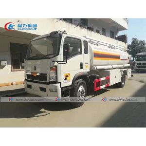 Buy cheap Howo 8m3 Gasoline Tanker Truck With Dispenser Refilling System from wholesalers