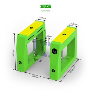 Buy cheap HCW Automatic Turnstile Gate with 600~750mm Passage Width 30~40 people/minute Throughput and 3 Million Trouble-Free Runs from wholesalers