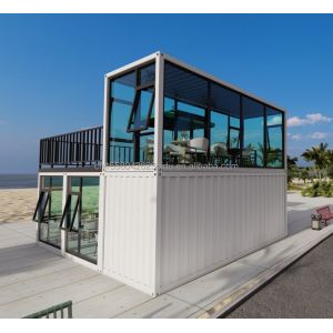 Galvanized Steel Bending Frame Movable Shipping Container Shops Bar Container