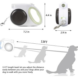 Buy cheap Hands-Free LED Retractable Dog Leash With Flashlight For Small Medium Dogs from wholesalers