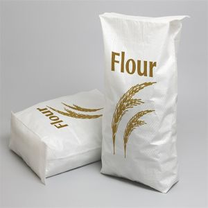 China Wheat Flour PP Woven Bag Bag 30cm - 150cm Width Polypropylene on sale