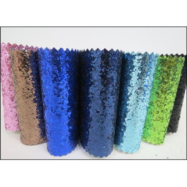 Quality 54" Width Glitter Colorful Metallic Glitter Fabric For Wall Paters And Crafts for sale
