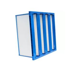 Plastic Frame V Bank Pocket Air Filter Medium Efficiency 4500 m³/h Air Volume