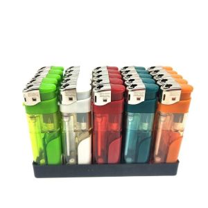 Buy cheap Five Colors White LED Lamp Soft Flame Electronic Lighter Gas Refillable Cigar Lighter from wholesalers