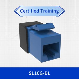 Buy cheap CommScope NETCONNECT SL10G-BL Category 6A Unshielded Modular Jack with 10GbE Support and UL 94 V-0 Rating from wholesalers