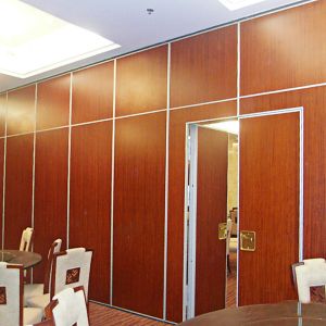 Hotel Melamine Finish Fire Rated Sound Insulation Sliding Folding Movable Wall
