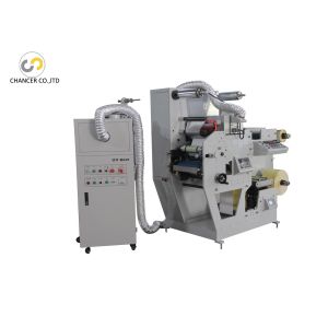 China 1 color UV adhesive label sticker flexo printing machine with cold stamp on sale