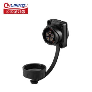 Buy cheap CNLINKO 12v Dc Power Supply Connector Waterproof 5 Pin Circular Power Male Female Plug Socket Connector from wholesalers