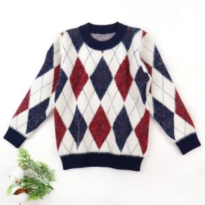 Buy cheap Autumn and winter new children's jacquard sweater fashion baby simple Pullover Sweater Top from wholesalers