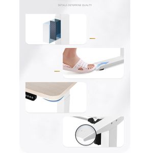 Custom Promotion Wooden Coffee Table Sitting Room Electric Height Adjustable