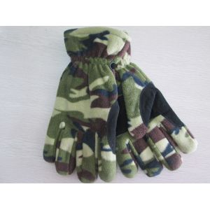 China Full Five Fingers Fleece Gloves--Thinsulate Lining--Disruptive Coloration Gloves--Mens' Glove--Winter/Outside Gloves on sale