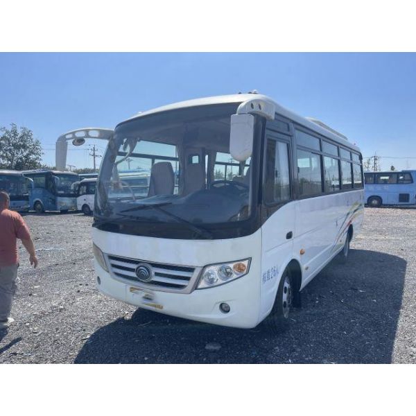 Quality Used Bus 53 Seats Coach BusesPlate Spring Suspension 98kw Yuchai Engine ZK6720D for sale