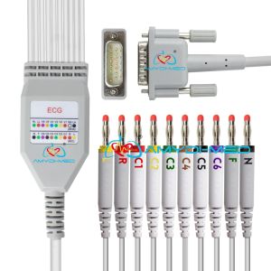 Buy cheap HP Lead Wire ECG Patient Cable DB15 Pin Banana 4.0 ECG Cable Manufacturers from wholesalers