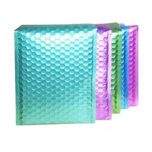 Shipping Packaging Holographic Bubble Envelope Mailing Bags Metallic Poly