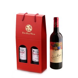 Buy cheap Paper Cardboard Wine Bottle Packaging Box With Custom Printed Logo product