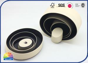 Buy cheap Cream-Coloured Paper Packaging Tube Oval Shape For Handmade Soap product