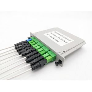 Optical Splitter PLC Cassette With Pigtail 1x8 PLC Balanced Inset Type SC APC