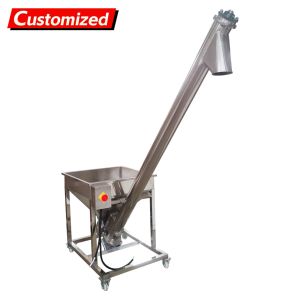 Buy cheap customized Screw Powder Feeding Machine, Automatic Feeder Vibrating Hopper Inclined Conveyor, Powder Loading Machine Vibrating Hopper 110V from wholesalers
