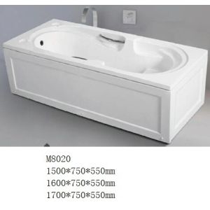 Buy cheap Acrylic Freestanding Soaking Bathtubs with Skirts Rectangle Shaped CE ISO9001 product
