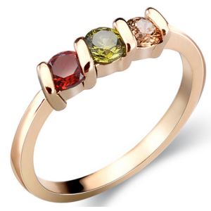 Buy cheap 18K gold plated fine zircon ring, hot models product