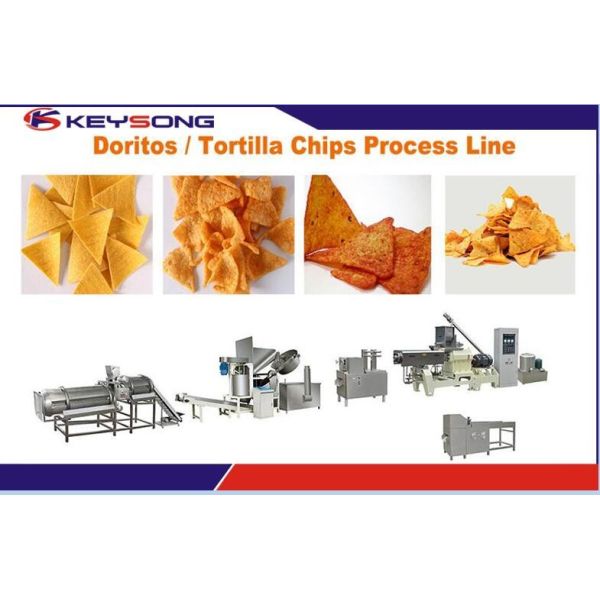 Buy cheap Industrial Food Processing Equipment , Custom Puff Extrusion Nacho Chip Machine from wholesalers